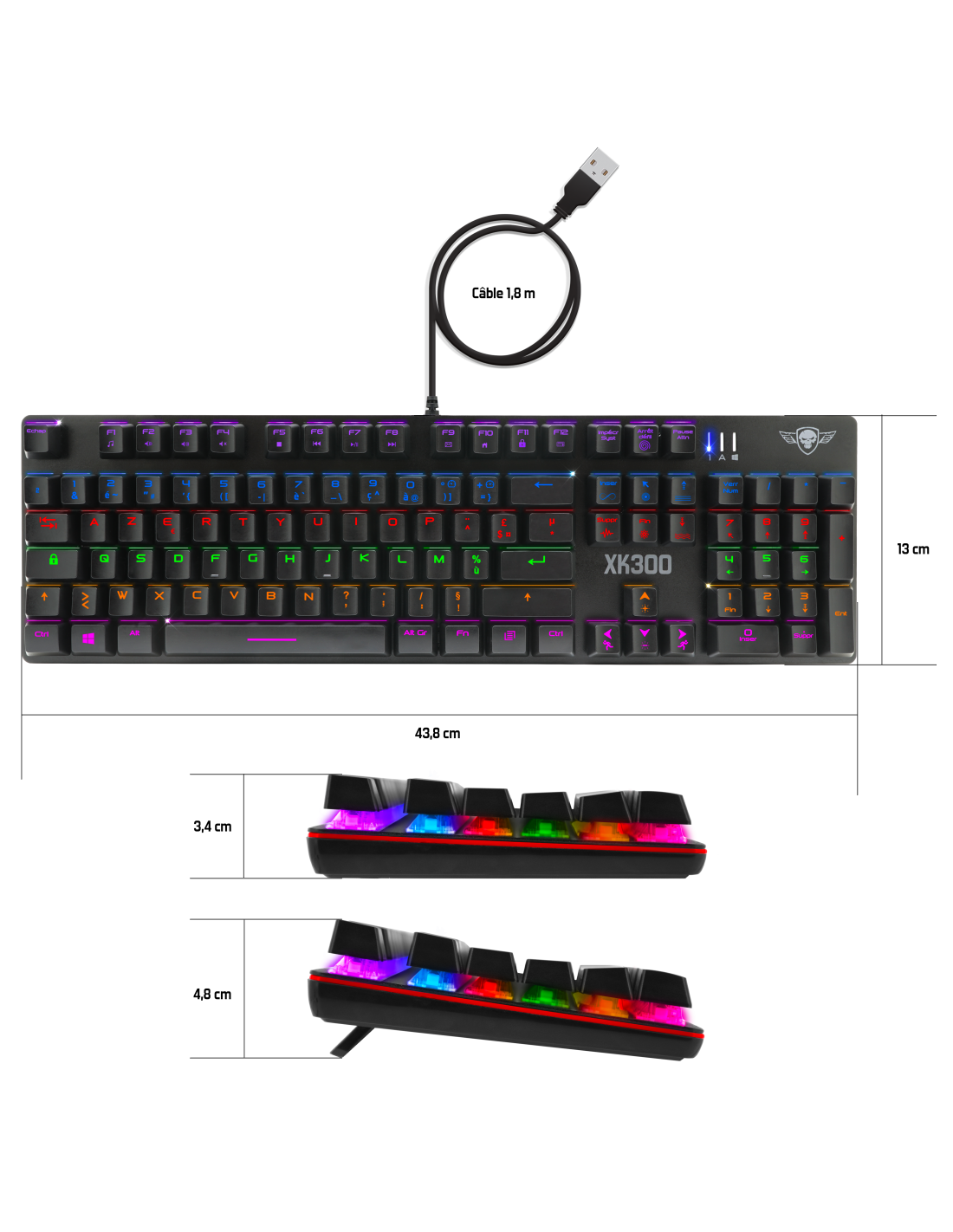 CLAVIER SPIRIT OF GAMER XPERT-K300 – Image 3