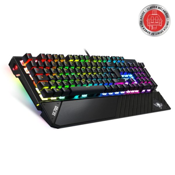 Spirit Of Gamer Clavier Gaming Mécanique Rétro Eclairage Rgbchâssis En Aluminium Xpert-K700 – Image 3